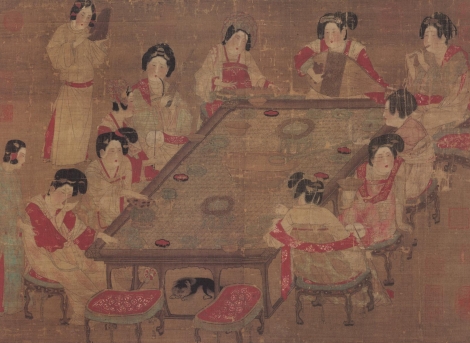 唐人宫乐图高清下载_唐代宫廷仕女画超高清图