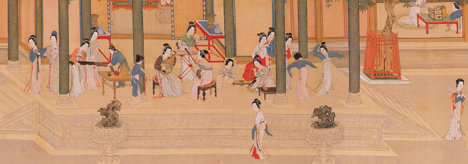 汉宫春晓图高清下载_明代仇英工笔重彩超高清图