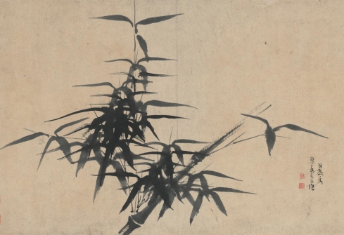 明代陈洪绶花卉山水册页_无水印名画大图免费下载