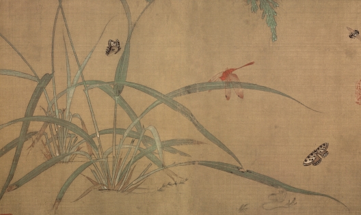 明代吴炳嘉禾草虫图_工笔花鸟名画免费下载