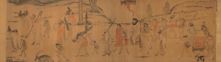 阎立本职贡图高清下载_唐代人物画超高清无水印长卷